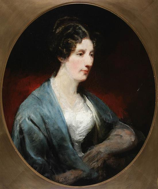 Appraisal: Follower of Sir John Leslie British - Portrait of Anne