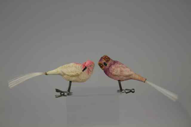 Appraisal: GROUPING OF EARLY CLIP ON ORNAMENTS Germany includes pink and