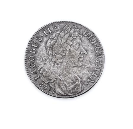 Appraisal: James VII II of England forty shilling S edge QVARTO