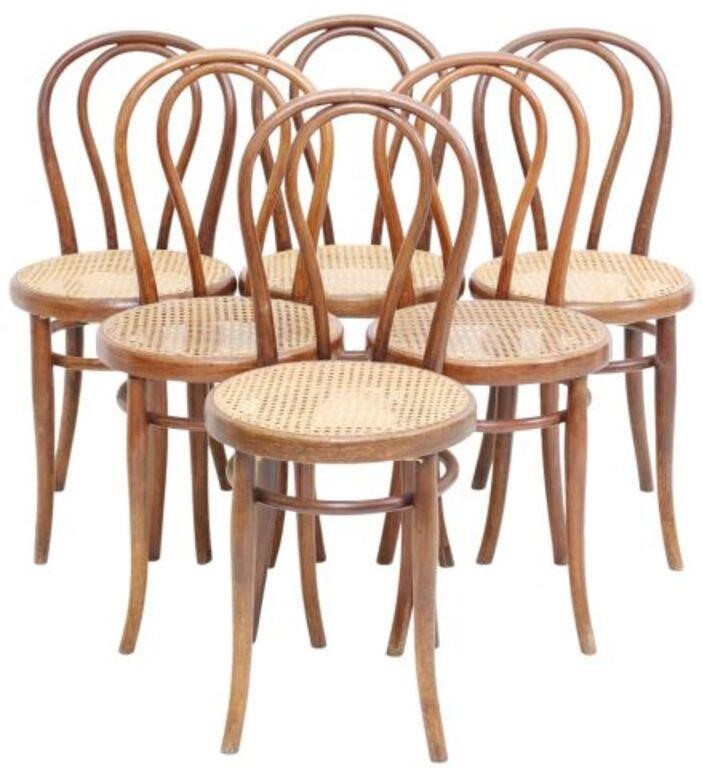 Appraisal: lot of Austrian No bistro chairs Thonet late th c