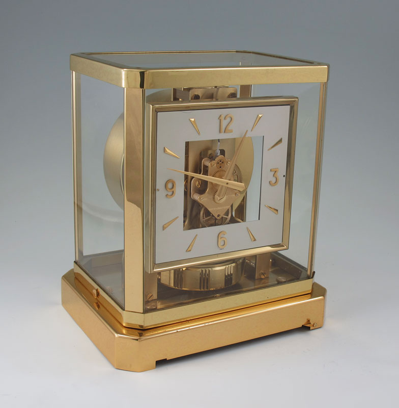 Appraisal: LECOULTRE ATMOS CLOCK Serial number dates to Brass frame case