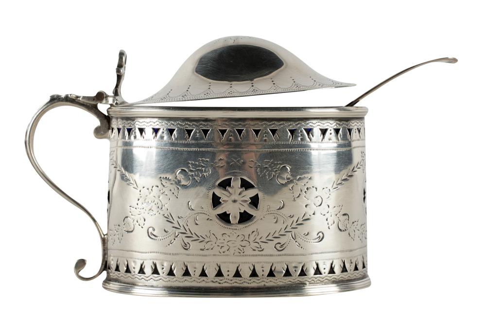 Appraisal: GEORGE III SILVER MUSTARD POT Samuel Godbehere Edward Wigan stamped