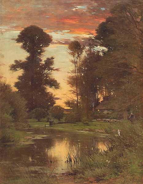 Appraisal: Ernest Parton American - The Evening Light oil on canvas