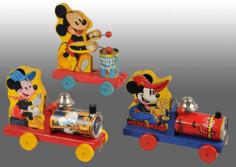 Appraisal: Lot of Fisher Price Disney Mickey Pull Toys Description American