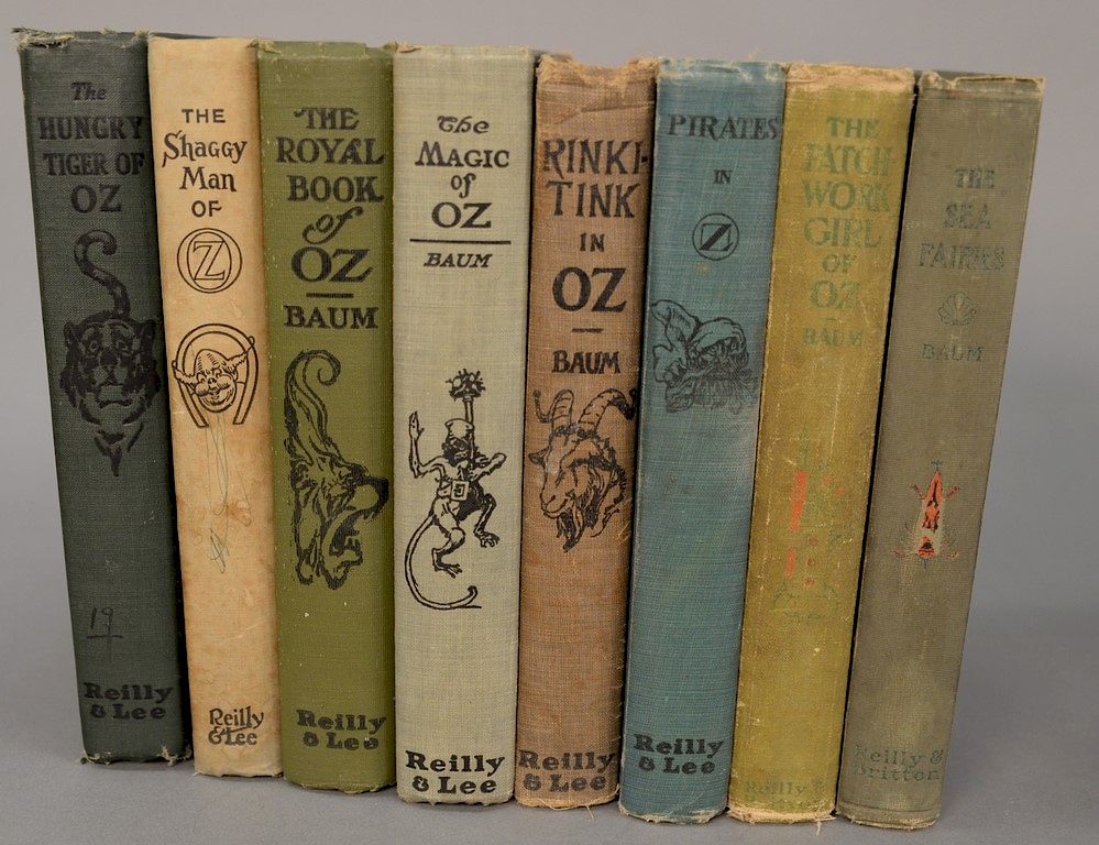 Appraisal: Collection of eight Frank Baum first edition Oz Books including