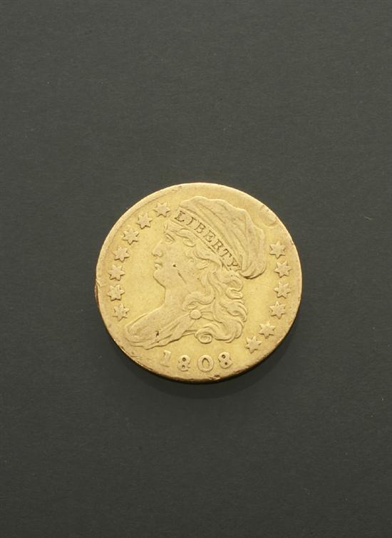 Appraisal: U S Capped Bust Two-and-One-Half-Dollar Gold Coin Dated