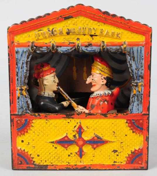 Appraisal: Cast Iron Punch Judy Mechanical Bank Manufactured by Shepard Hardware