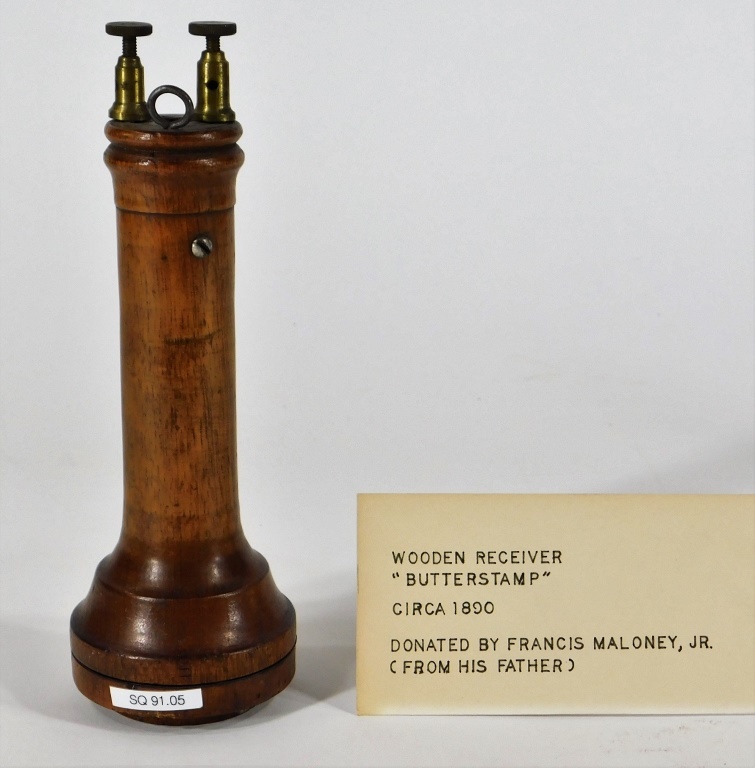 Appraisal: C BUTTERSTAMP TELEPHONE RECEIVER TRANSMITTER United States Circa Early example