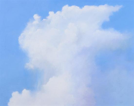 Appraisal: NUBARRON American contemporary CLOUDSCAPE signed lower right also signed and