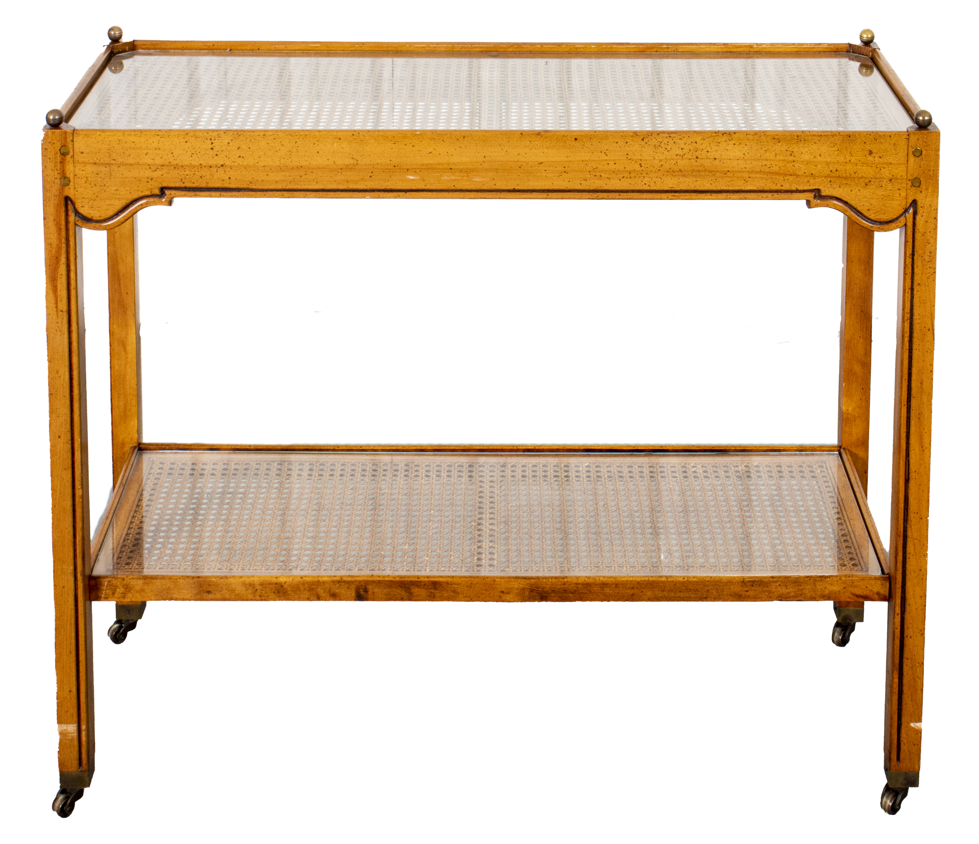 Appraisal: NEOCLASSICAL MANNER BAR CART Neoclassical manner serving cart or bar