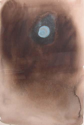 Appraisal: Untitled Blue Circle circa The Age of Blue Watercolor on