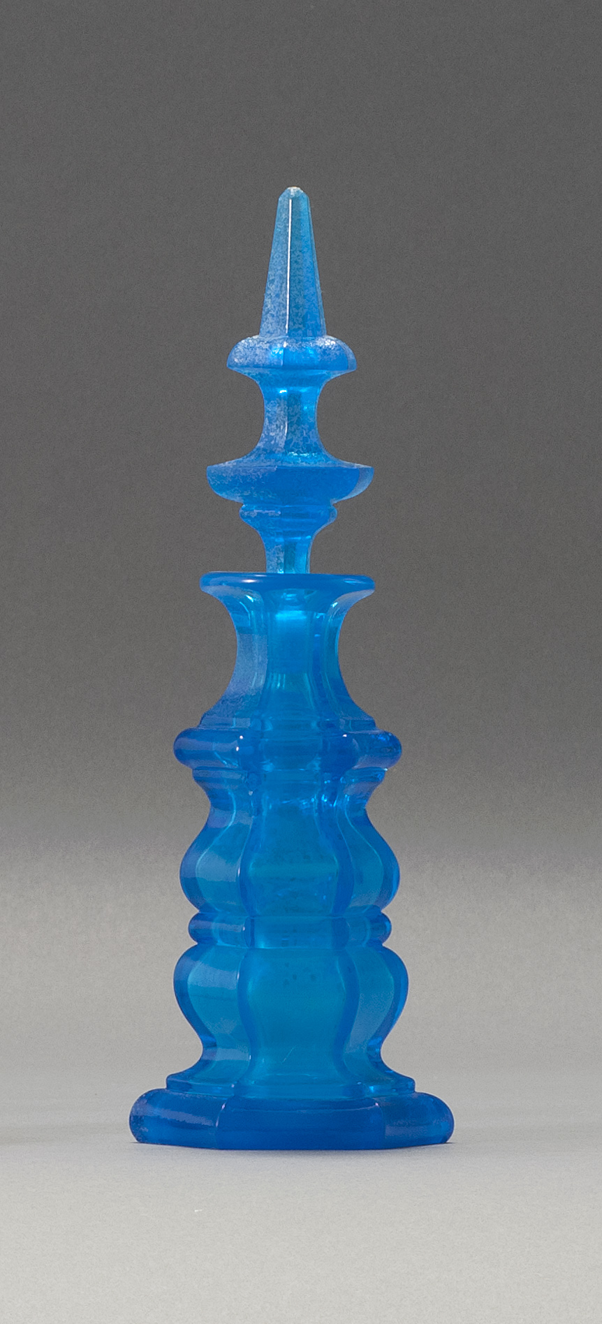 Appraisal: BLOWN-MOLDED COLOGNE BOTTLE ATTRIBUTED TO PITTSBURGH GLASS COMPANY Mid- th