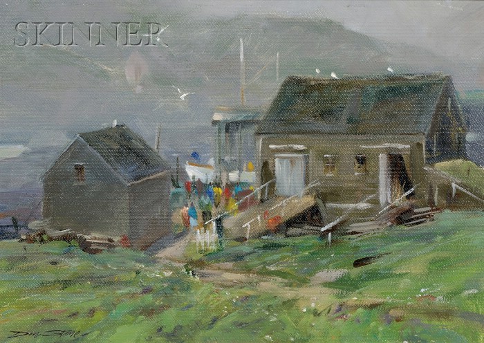 Appraisal: Don Stone American b From Wharf Hill Monhegan Island Me