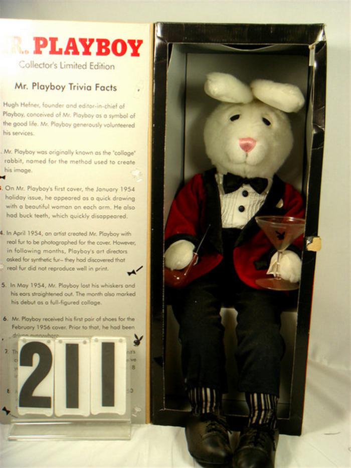 Appraisal: Mr Playboy Bunny Plush MIB Mint in original box never