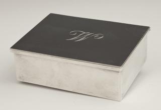 Appraisal: Sterling Cartier Cigarette Box th c with a ma Sterling