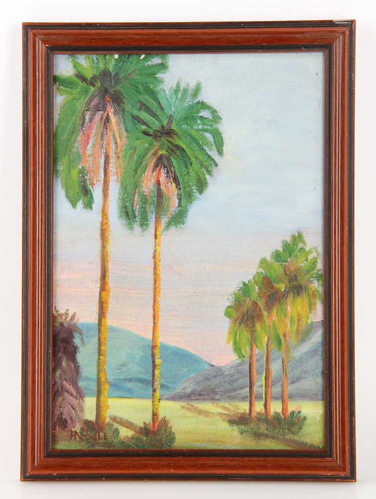 Appraisal: - Poole Palm Trees O B Horatio Nelson Poole American