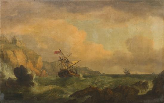 Appraisal: Sale Lot Attributed to Thomas Whitcombe British - The Wreck