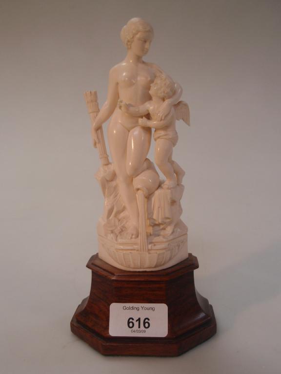 Appraisal: An Ivory Art Academy figure of a naked female with