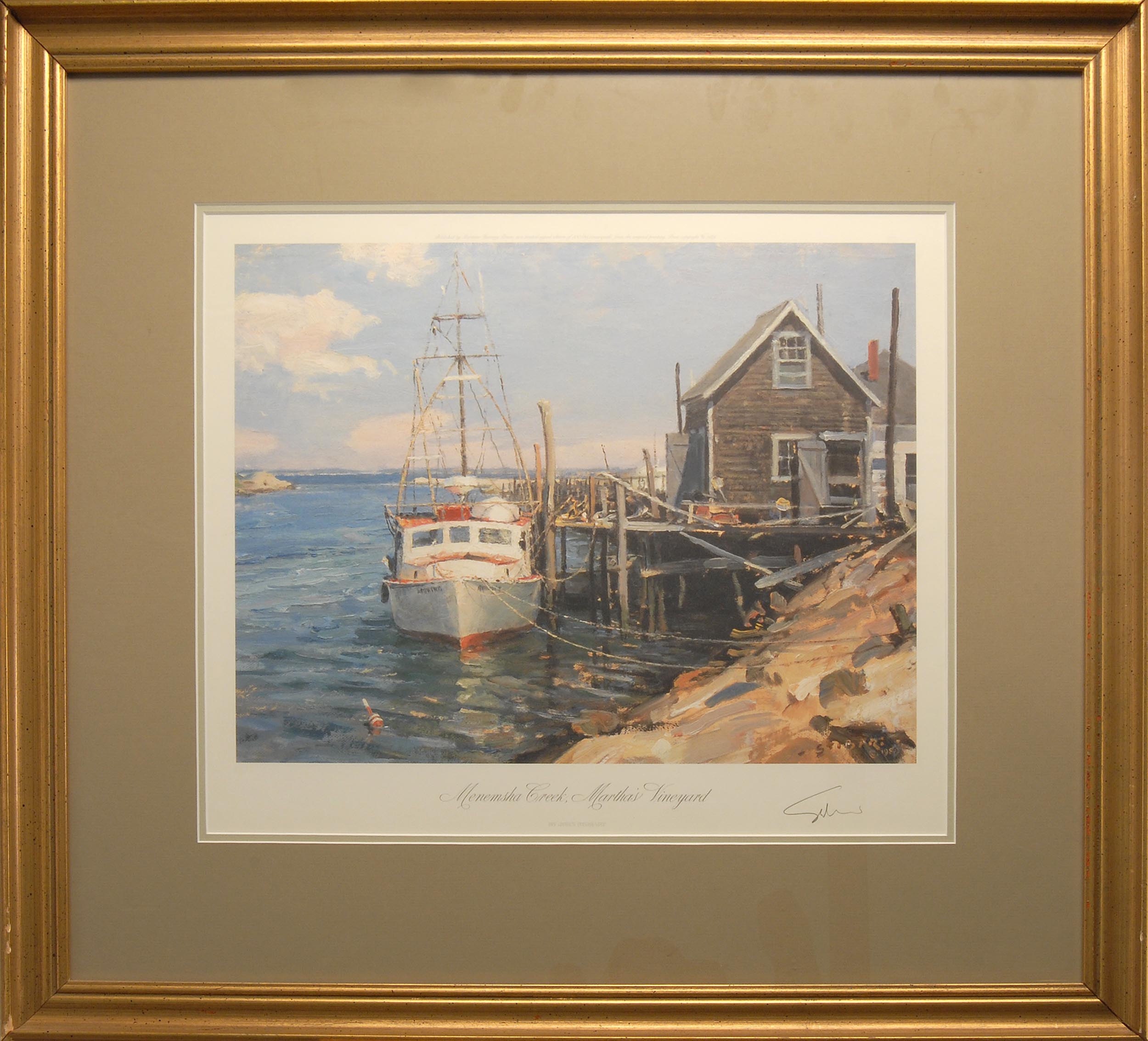 Appraisal: JOHN STOBARTAmerican b Menemsha Creek Martha's Vineyard Signed in pencil