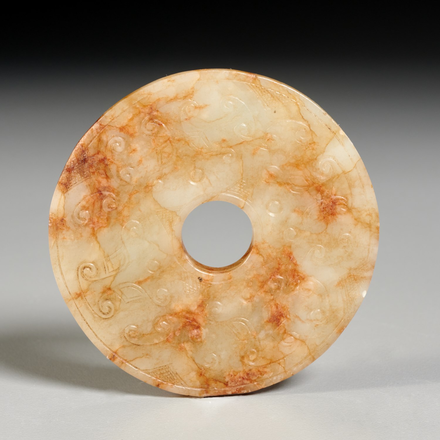 Appraisal: CHINESE MING ERA JADE HUAN BI DISC Likely Ming Dynasty