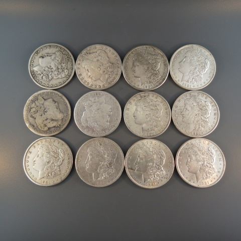 Appraisal: U S Morgan Silver Dollars to mixed