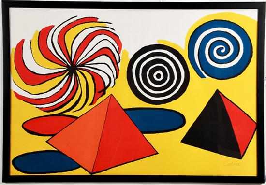 Appraisal: Alexander Calder Connecticut New York - ABSTRACT Pinwheels and pyramids