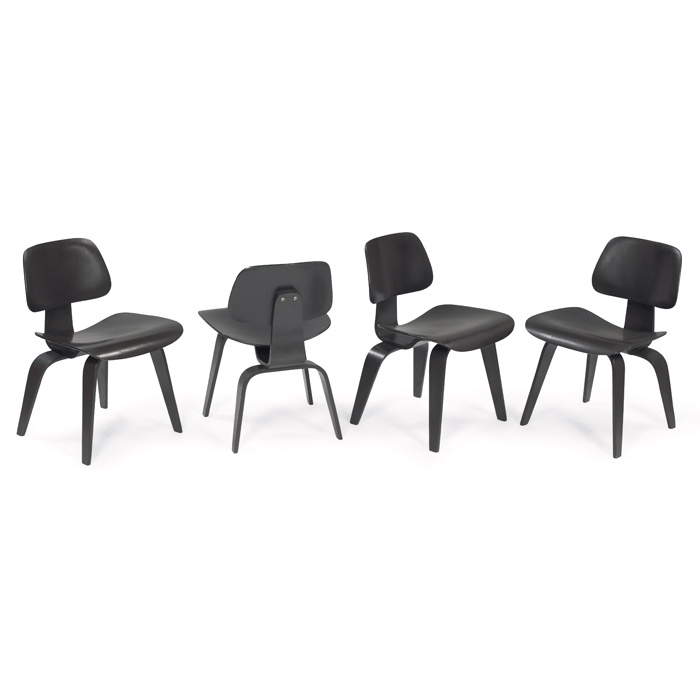 Appraisal: Charles and Ray Eames DCWs four by Herman Miller s