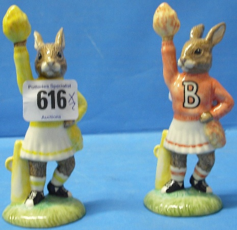 Appraisal: Royal Doulton Bunnykins Figures Cheerleader DB and DB Both Limited