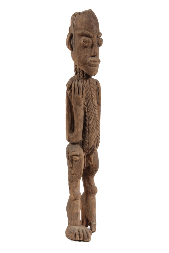 Appraisal: AFRICAN SCULPTURE - Large Dogon Standing Janus Figure of two-faced