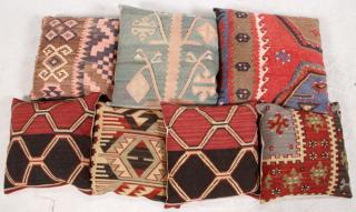 Appraisal: KELIM WOOL PILLOWS PIECES KELIM WOOL PILLOWS PIECES Includes seven