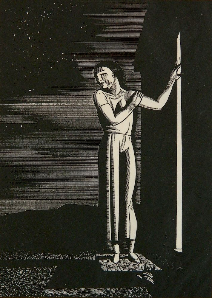 Appraisal: Rockwell Kent woodcut Rockwell Kent American - - ''Starry Night''