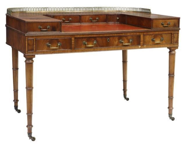 Appraisal: English Georgian Carlton House mahogany writing table or desk early