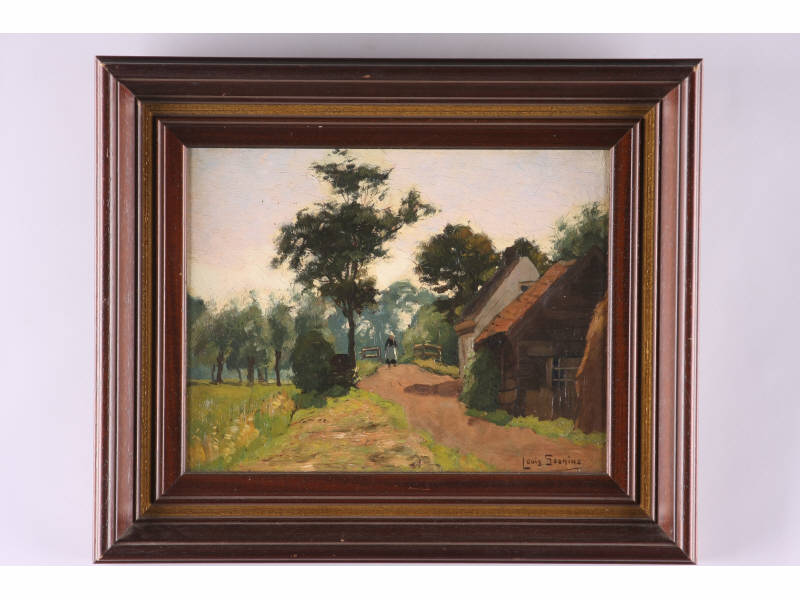 Appraisal: Louis Soonius Dutch - The Walk oil on board signed