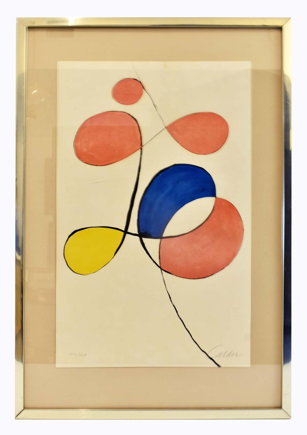 Appraisal: ALEXANDER CALDER AMERICAN - PRINTSpirals Signed in pencil l r