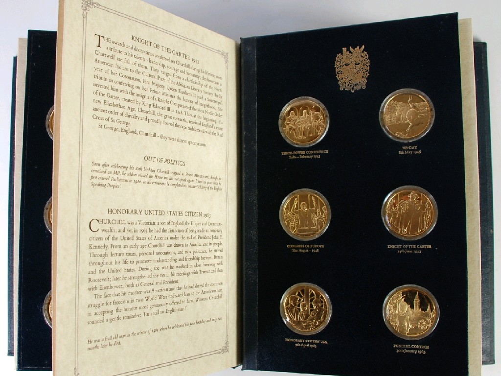 Appraisal: JOHN PINCHES LTD 'THE CHURCHILL CENTENARY MEDALS' COMPRISING AN ALBUM