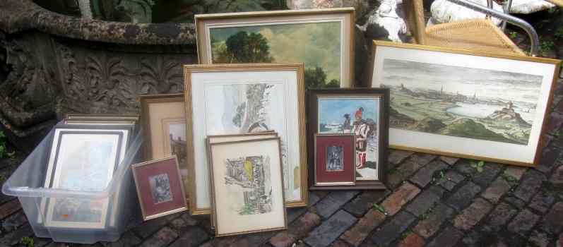 Appraisal: A Large collection of various framed prints paintings etc