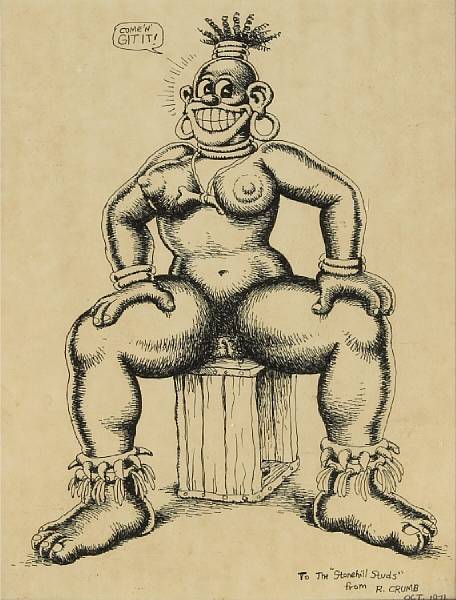 Appraisal: n a Robert Crumb American born Angel Food McSpade inscribed