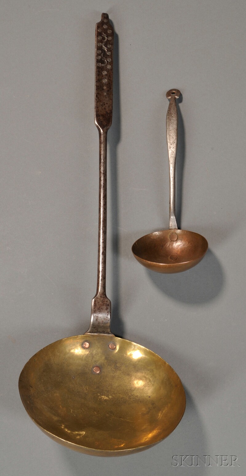 Appraisal: Two Hearth Ladles late th early th century with wrought