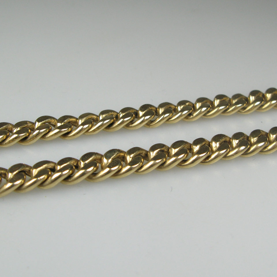 Appraisal: k Yellow Gold Curb Link Chain Length - cm