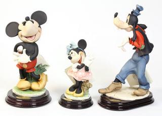 Appraisal: lot of Georgia Armani Disney figural groups lot of Georgia