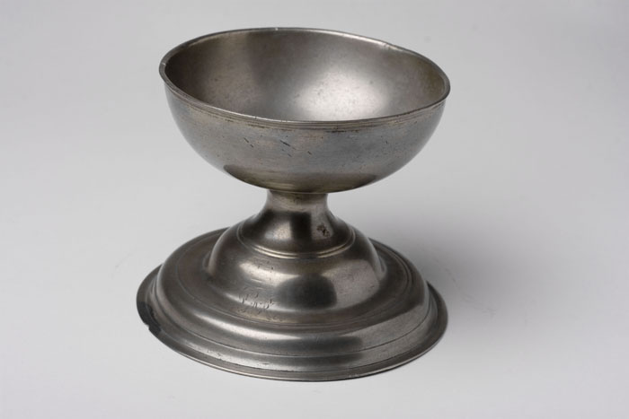 Appraisal: PEWTER SALT ATTRIBUTED TO THOMAS ALDERSON CIRCA LONDON ENGLAND Part