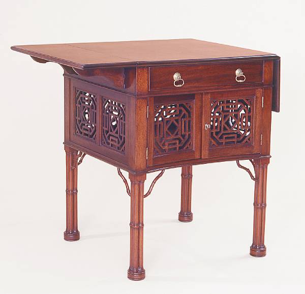 Appraisal: A George III mahogany side table height in width in