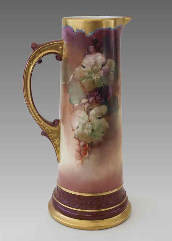 Appraisal: FRENCH LIMOGES TANKARD Mark Guerin Ca - Artist signed Seidel