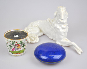 Appraisal: A Vienna Augarten model of a dog possibly Borzoi to