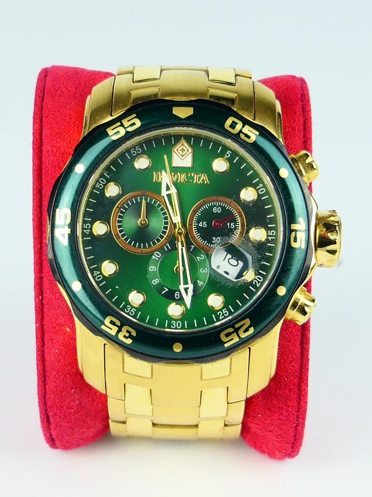 Appraisal: INVICTA PRO DIVER WATCH GOLD TONE The watch was bought