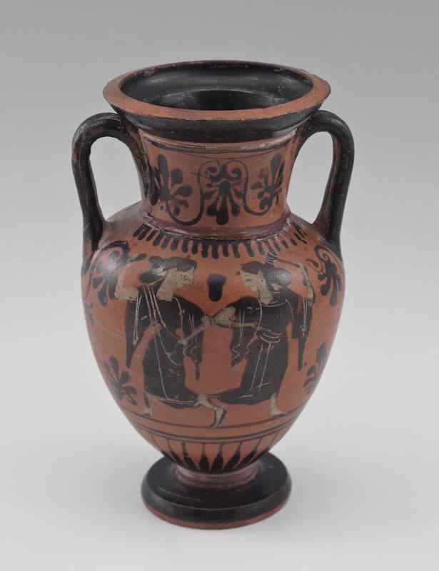 Appraisal: ATTIC BLACK FIGURE GREEK PELIKE VASE Circa th Century BC