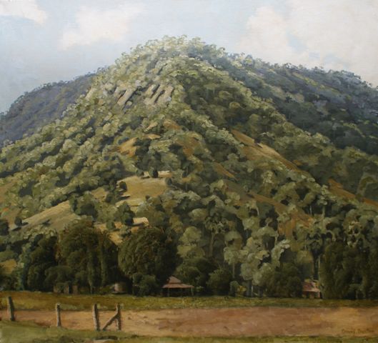 Appraisal: David Preston born The Hill oil on canvas signed 'David