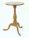 Appraisal: CANDLE STAND - Queen Anne period fixed round top cherry