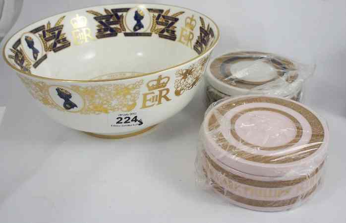 Appraisal: Coalport Queen Elizabeth Silver Jubilee Bowl Princess Anne and Captain