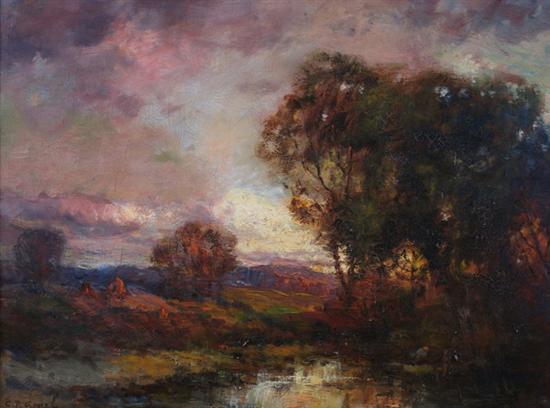 Appraisal: CHARLES APPEL American - THE LAKE AT END OF DAY